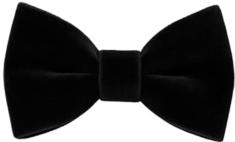 SIRRI Boys Velvet Dickie Black Bow Tie & Handkerchief Set Wedding Prom Neckwear Accessory