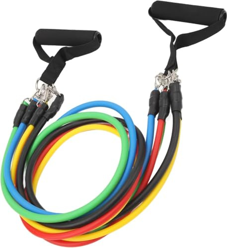 Cihely Bandes de Résistance Set Bands de Fitness Elastique Musculation en Latex 100LBS Professionnels Entraînement Homme Femmes Gym,Yoga,Perdre du Poids,Façonner