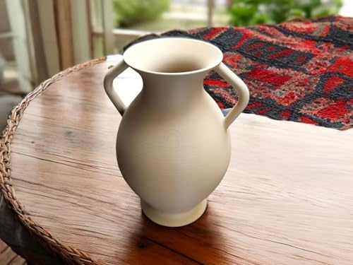 Amphora Greek Inspired Vase | Compatible with Handcrafted Decorative Sculpture | Eco Friendly PLA | Ancient Style Home Decor