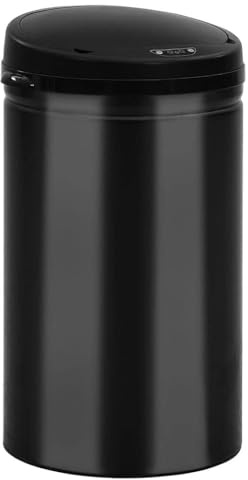 Générique Poubelle à capteur Automatique 40 L Acier au Carbone Noir,Maison & Jardin,Produits ménagers,Conditionnement des déchets,Poubelles & corbeilles à déchets,322699