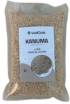 ValOak Kanuma 2 L – Substrato Vulcanico per Bonsai e Piante Acidofile | Granulometria | Drenaggio e Aerazione Professionale | Materiale Inerte | Made in Italy (2-5 mm)