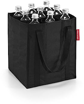 reisenthel bottlebag schwarz - 9 Fächer, einfaches Recycling der Flaschen, Tragegurte
