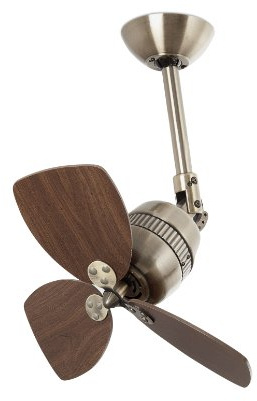 Faro 33450 Ventilatore a Soffitto senza Luce, Oro Invecchiato/Noce
