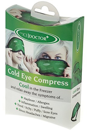 The Ice Doctor Reusable Cold Eye Compress Mask - Cooling Relief for Hayfever and Allergy Symptoms