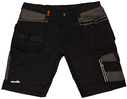 Scruffs Mens Trade Shorts, Black, 34 W EU