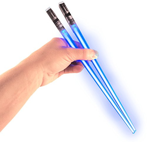 ChopSabers Lightsaber Led Light Up Chopsticks (1 Pair, Blue)