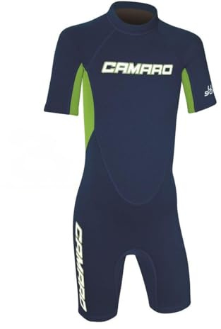 CAMARO Flex Kinder Shorty Toddler Reactor Spring Neopren Neoprenanzug Schwimmanzug Blue