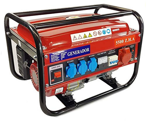 EK generatore 5500W monofasico trifasico benzina 15L 4 tempi