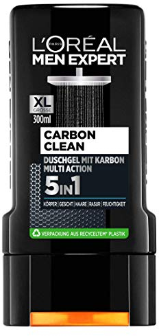 L' Oréal Men Expert Gel Doccia Carbon Protect, confezione da (2 X 300 ML)