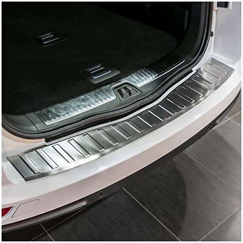 tuning-art Ladekantenschutz passend für Renault Talisman Grandtour | 2016-2020 V2A Edelstahl Passgenau Abkantung Rostfrei Spezialklebeband Reinigungstuch Montageanleitung