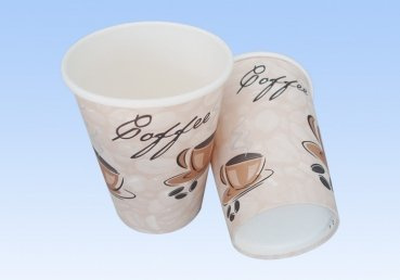 2000 x Kaffeebecher 0,3 Liter # Coffee-to-go Becher # edles Design # Pappbecher 300ml # Papierbecher # für Party, Kiosk, Tankstelle oder einfach für zuhause # Einwegbecher zum Mitnehmen # cappuccino latte macchiato Milchkaffee café