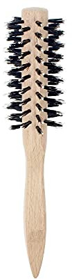 Marlies Möller Haarbürste Medium Round Brush Rundbürste – Mittelgroße Rundbürste für perfektes Styling – Mit Buchenholz & Naturhaar-Borsten – Für mehr Volumen & Fülle – Für kurzes Haar