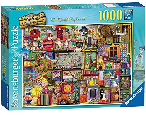 Ravensburger Puzzle 2D 1000 elementów: Szafka z rękodziełem, Stary Design
