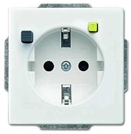Busch-Jaeger FI-SCHUKOMAT Einsatz 3120 EUCB-84 studioweiß Busch-axcent;carat;future linear;solo Steckdose 4011395189641