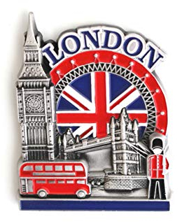Londres - Imán de Nevera de Metal 3D para Cocina - Regalo de diseño único y Elegante