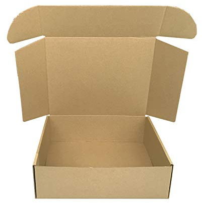 Cajeando - Pack de 50 Cajas de Cartón Automontables 26 x 21 x 8 cm Para Envíos y Mudanzas Caja de cartón Tablet Color Marrón y Microcanal Fabricadas en España