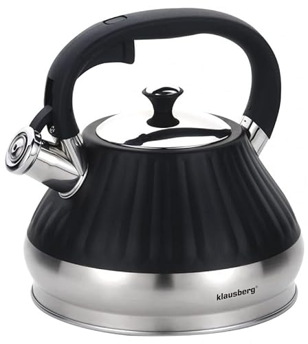 Flötenkessel Wasserkessel Teekessel Wasserkocher 3.0L KLAUSBERG KB-7478