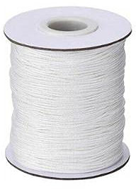 Cordoncino per tenda a pacchetto da 1,5 mm e 2 mm, colore bianco (1,5 mm, 10 metri)