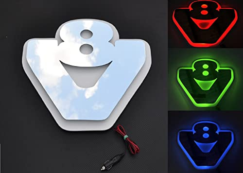 VNVIS Schild V8 Innenräumung RGB LED Kabel für Scania LKW und LKW Fahrer (540 x 460 mm)