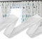 STOUCLA Cinta para Cortinas, Cinta Universal, Cinta fruncidora, Cinta Plisada, Cinta Universal, Cinta para el remate de Cortinas, Blanca (30 m x 2,5 cm)