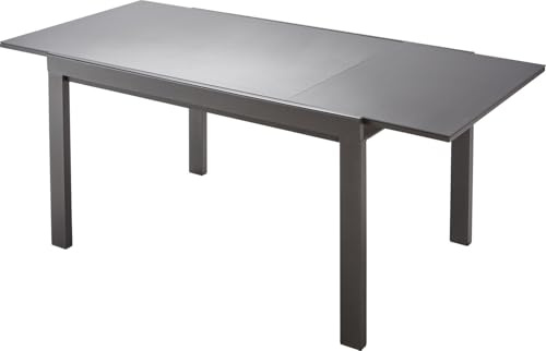 Primaster Gartentisch Arezzo 140 x 90 cm ausziehbar bis 2 m Ausziehtisch