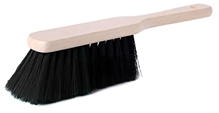 Garronda Handfeger PET mit Kurz Griff für den Frühjahrsputzen im Garten Zimmerbesen nach Hause Kehrbesen mit Kunstborsten Handkehrbesen Handbesen PET GD-0009 (Schwarz)