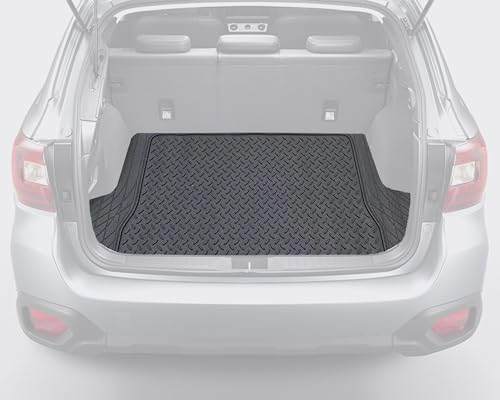 Auto Accessori Lupex - Tappetino per Bagagliaio baule Universale, misure 142 x 111 cm, Tappeto ritagliabile lungo le linee pre-indicate, in Gomma, colore Nero