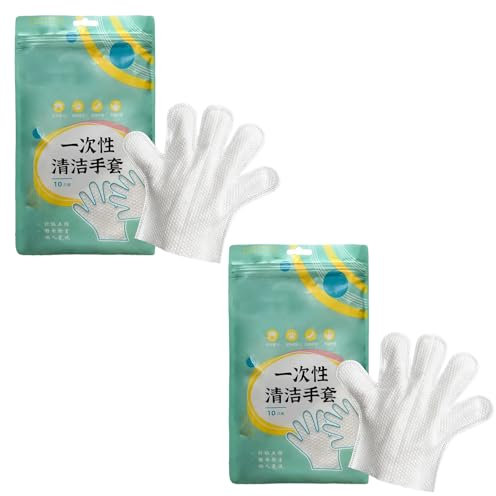 20 Pièces Gants D'époussetage, Gants En Microfibre Lingettes Anti-poussière Humides Et Sèches Gants De Dépoussiérage à Double Usage Outils De Nettoyage Ménager Pour le Bureau à Domicile