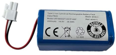 Generic Ukkipower 14.8V 2800mAh INR18650 M26-4S1P 4ICR19/65 Replacement Battery Compatible With Robot Vacuum Cleaner CR120 CR130 CEN540 CEN546 CEN550 CEN640 CEN646 CEN660