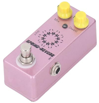 Federhall-Pedal, True Bypass, Digitales Hall-Gitarrenpedal mit 9 Modi, Gitarreneffektpedal, Konstruktion aus Aluminiumlegierung