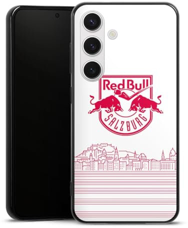 Silikon Hülle kompatibel mit Samsung Galaxy S24 Case schwarz Handyhülle Eishockey Skyline EC Red Bull Salzburg