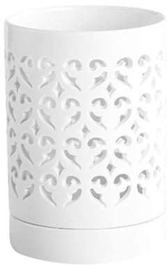 Macetas para orquídeas transpirables, macetas para orquídeas, macetas de cerámica con circulación de aire para el crecimiento de las plantas, maceta grande plata 40 cm (blanco, talla única)