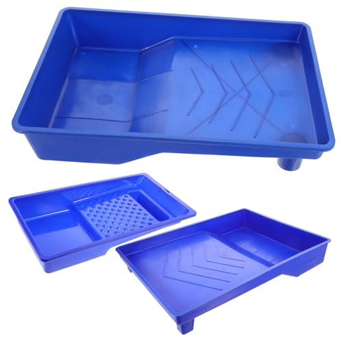 Operitacx 3pezzi Vassoi Per Vernice in Plastica Di Capacità Pratico Vassoio Per Miscelare Colori Da Parete Vassoi Impilabili Per Acquerello Guazzo Acrilico e Tempera