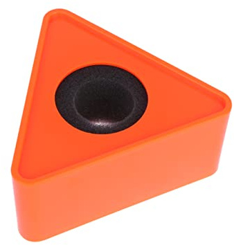 BESPORTBLE ABS Microphone Logo Stand, Mic Logo Station for Professional Interviews, Lightweight Easy to Carry, Orange Interview Mic Flag for Reporters