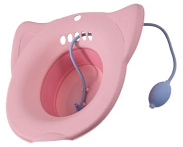 NIYANGLE Tragbares Perineum Sitzbad aus Pp und Tpr mit Rutschfestem Design und Ergonomischer Kurve für Postpartale Pflege und Ältere Menschen Kompaktes Sitzwaschbecken