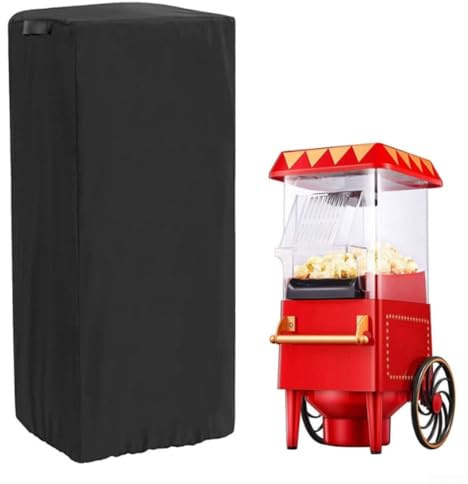 FACULX Popcorn Cart Cover, Waterproof 210D Oxford Popcorn Maker Cart Covers,Popcorn Machine Cart Dust Cover, 63x45x135cm