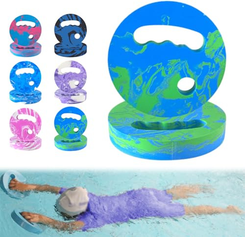 Generisch Aqua Fitness Scheiben, 2X Eva Aqua Fitness Gerät, Handgerät Schwimmtrainings Kickboards, Wasserübungsscheiben Mit Griffen,sscheiben Für Pool, Wassergymnastik, Wasserübung