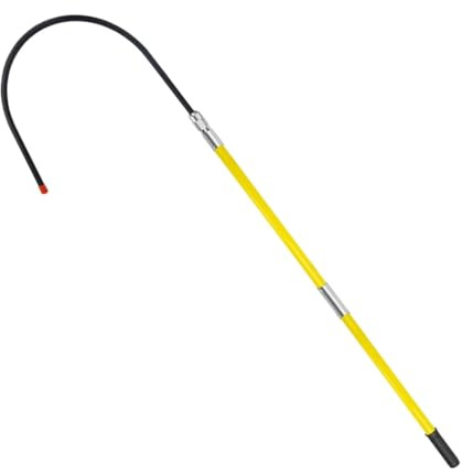 High Voltage Insulated Rescue Hook, Portable Hot Stick Rescue Hook, Electrical Safety Rescue Hook, Non-Slip Handle​​ for ​​Substation/Fire/Construction(2m/6.5ft)