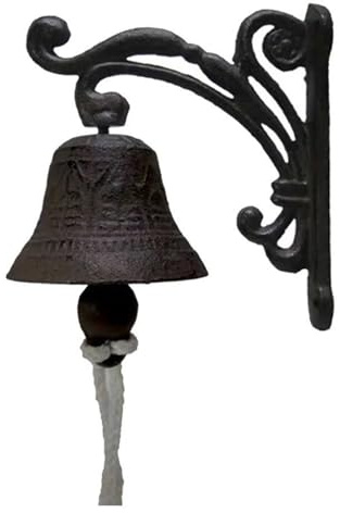 Gusseisenglocke | Rustikale Gusseisen-Vogel-Türklingel, dekorative Vintage-Wandglocke, antike rustikale Wandglocke für den Außenbereich im Bauernhaus