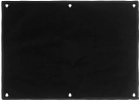 Pannello di Supporto per Patch 60 x 45 cm con Occhielli, Pannello Patch Pieghevole per Il Fissaggio di Badge, Timbro, Adesivi, Francobolli e Toppe (Nero)