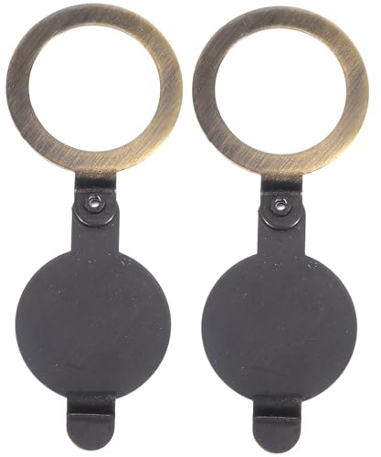 Gadpiparty Cubierta de Mirilla para Puerta de Apartamento 16 Mm, Tapa de Privacidad de Mirilla en Cobre Antiguo, Protector de Orificio para Puerta de Entrada, 2 Piezas, Accesorio de