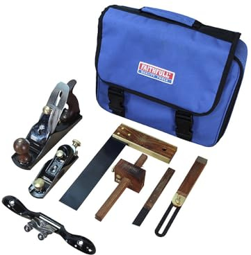 Faithfull FAICARPBAG 7 Piece Carpenters Tool Set with Carry & Storage Case,Blue