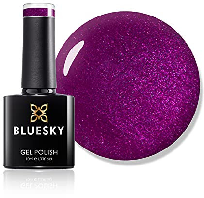 Bluesky Gel Nail Polish, Tango Passion 80580, Dark Purple, Long Lasting, Chip Resistant, 10 ml (Requires Drying Under UV LED Lamp)