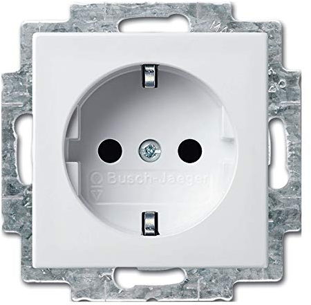 BUSCH-JÄGER Busch balance® SI Alpinweiß - 10er Set (20 EUC-914) Steckdose)