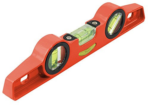 EXTOL PREMIUM Nivel de burbuja metálico con imanes, 250 mm