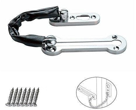 High Quality Front Door Chain LMYTech Security Locking Door Chain / Front Door Restrictor Chain / Front Door Limiter / Suitable for Any Door Type /With Screws - Silver