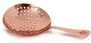 Lumian Luxury Bar Tools L0120 Ermes Julep Strainer Professionale, Acciaio Inox, Placcato Rae, 16.5 cm