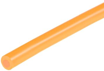 sourcing map Silikonschlauch, 3 mm Innendurchmesser, 5 mm Außendurchmesser, 1 m, Silikon-Gummi-Schlauch, Luftschlauch, Wasserschlauch für Pumpenübertragung, Orange