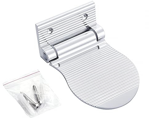 Dusche Fußstütze, Faltbar Rasierfußstütze, Rutschfeste Badezimmer Duschpedal aus Aluminium mit Befestigungsschrauben für Frauen, ältere Menschen, Schwangere