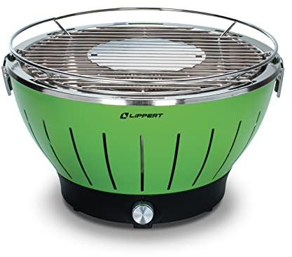Lippert Odyssey Holzkohlegrill für Camping, tragbar, für den Außenbereich, Grün